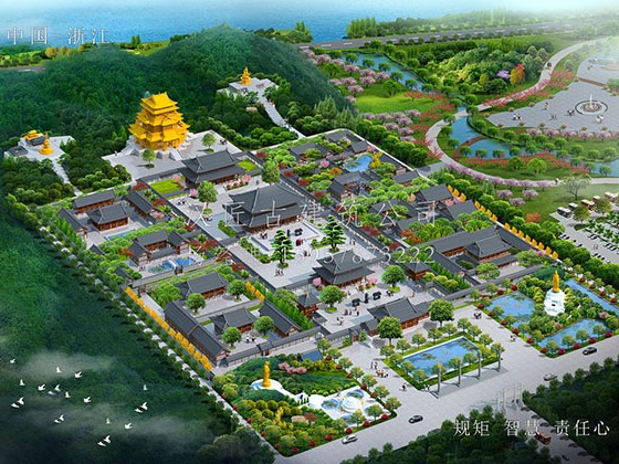 禅意寺庙规划图纸造价诚信经营